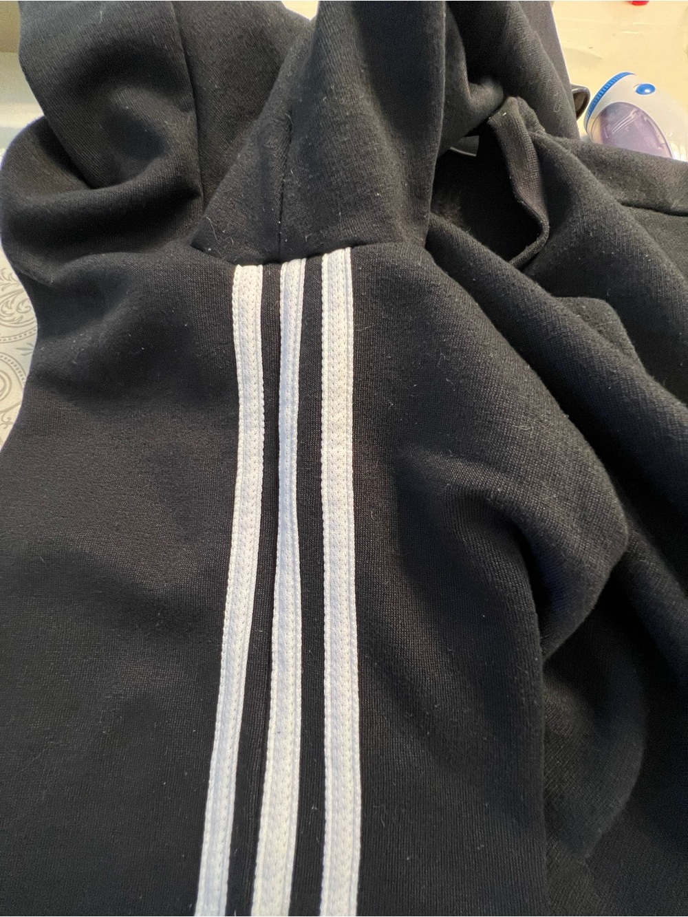 Adidas 3-striped black sweatshirt, L - Picture 7 of 14